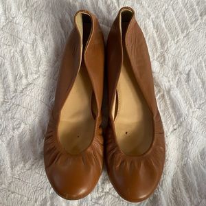 J crew Brown ballet flats